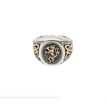 Keith Jack Silver & 10K Lion Rampant Ring