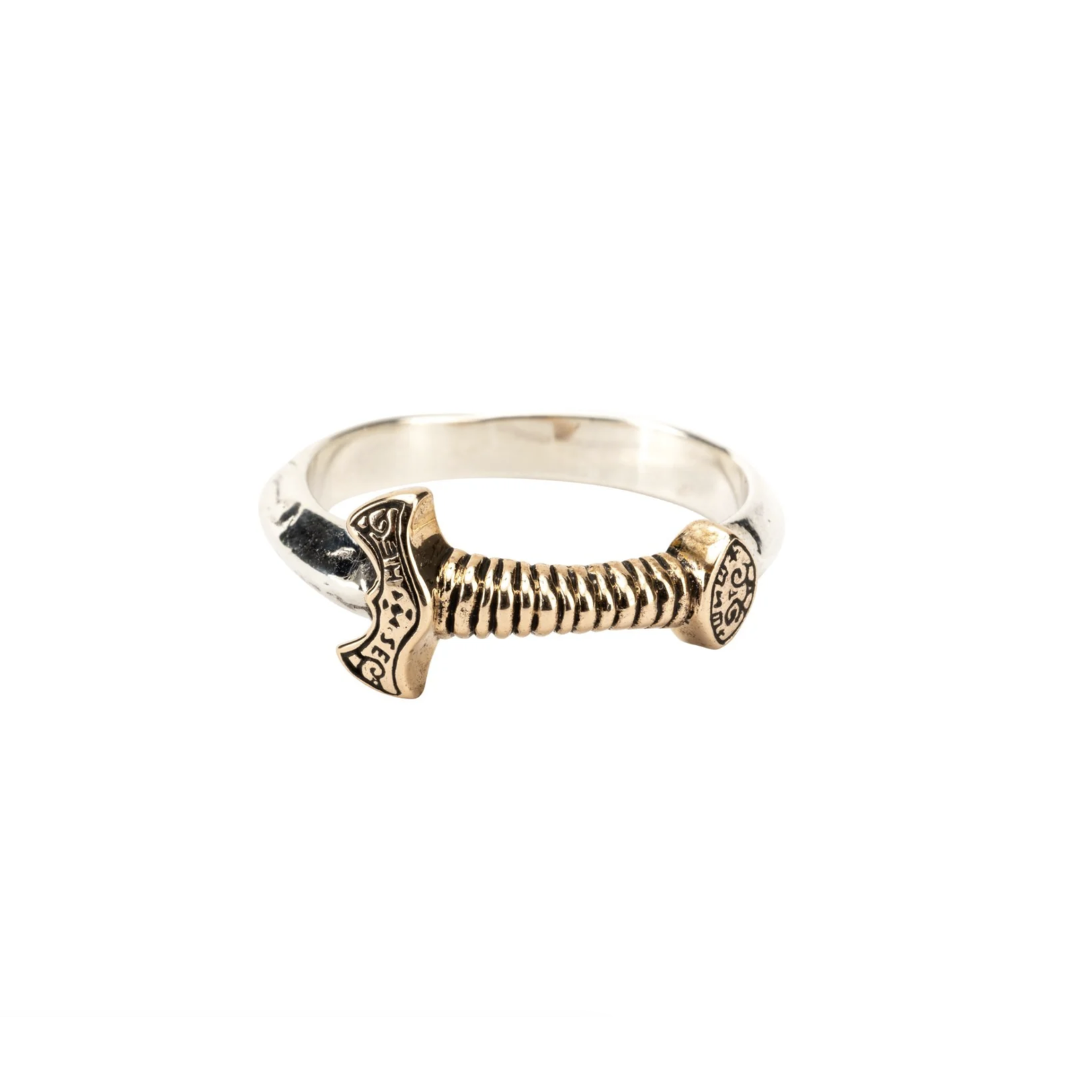 Keith Jack Silver and Bronze Viking Sword Ring