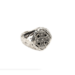 Keith Jack Silver Celtic Cross Cushion Ring