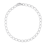Rembrandt SS Petite Elongated Oval Link Classic Bracelet 7"
