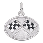 Rembrandt SS Racing Flags Oval Disc Charm
