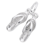 Rembrandt SS Pair of Flip Flops Accent Charm