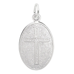 Rembrandt SS Cross Oval Disc Charm