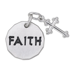 Rembrandt SS Faith with Cross Charm