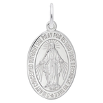 Rembrandt SS Miraculous Medal Charm