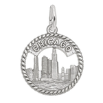 Rembrandt SS Chicago Skyline Charm