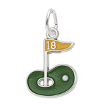 Rembrandt SS Painted Golf Green Charm