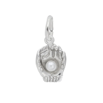 Rembrandt SS Baseball Glove with Pearl Accent Charm