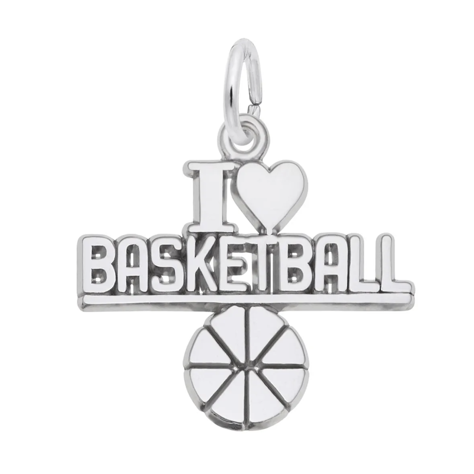 Rembrandt SS I Love Basketball Charm