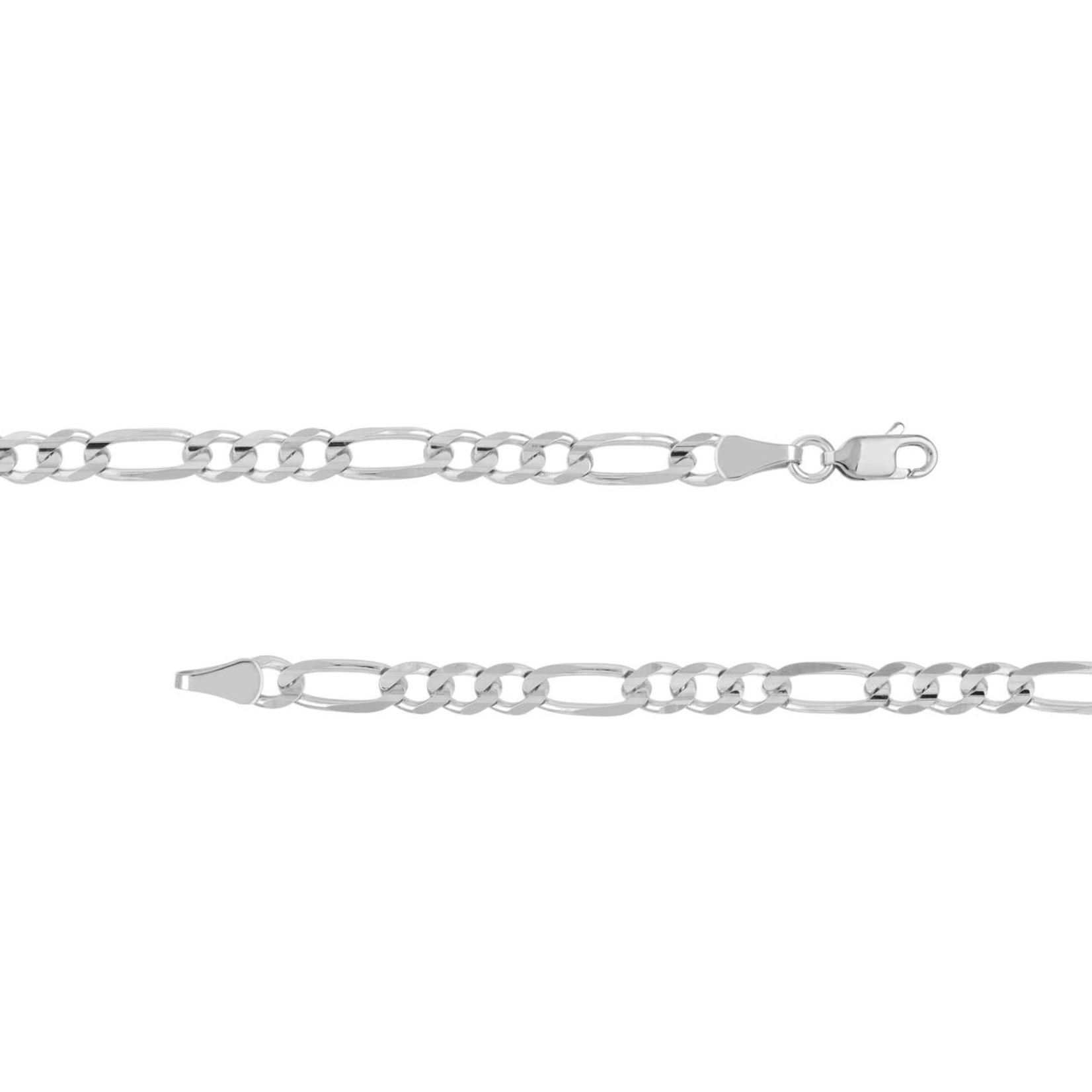 Midas SS 4.75mm Concave Figaro Chain