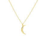 Midas 14K Crescent Moon Necklace