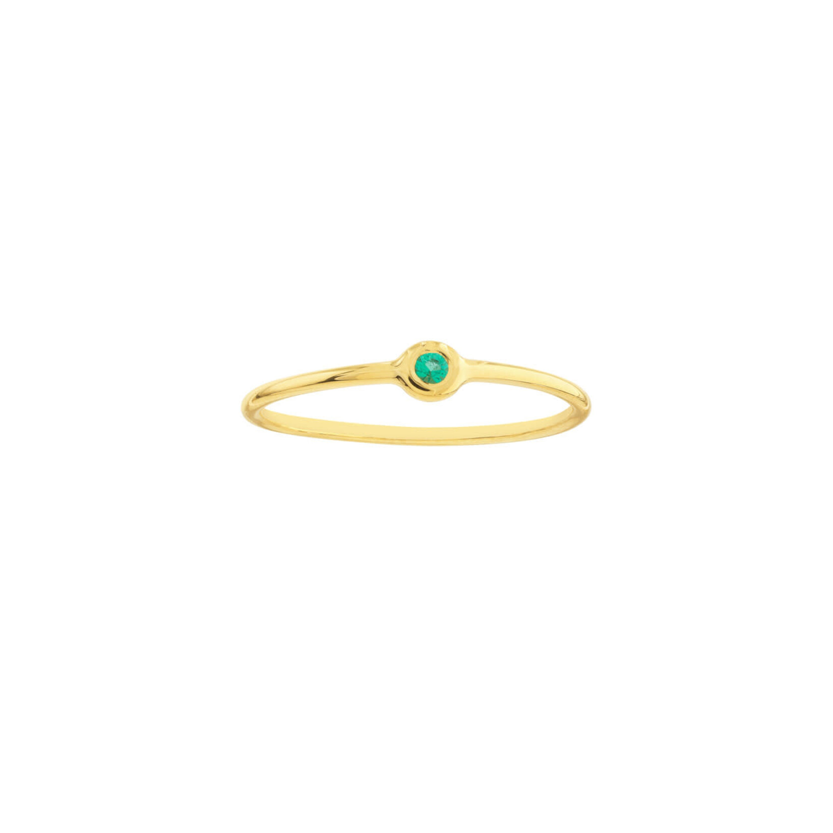 Midas 14K Emerald Bezel Ring