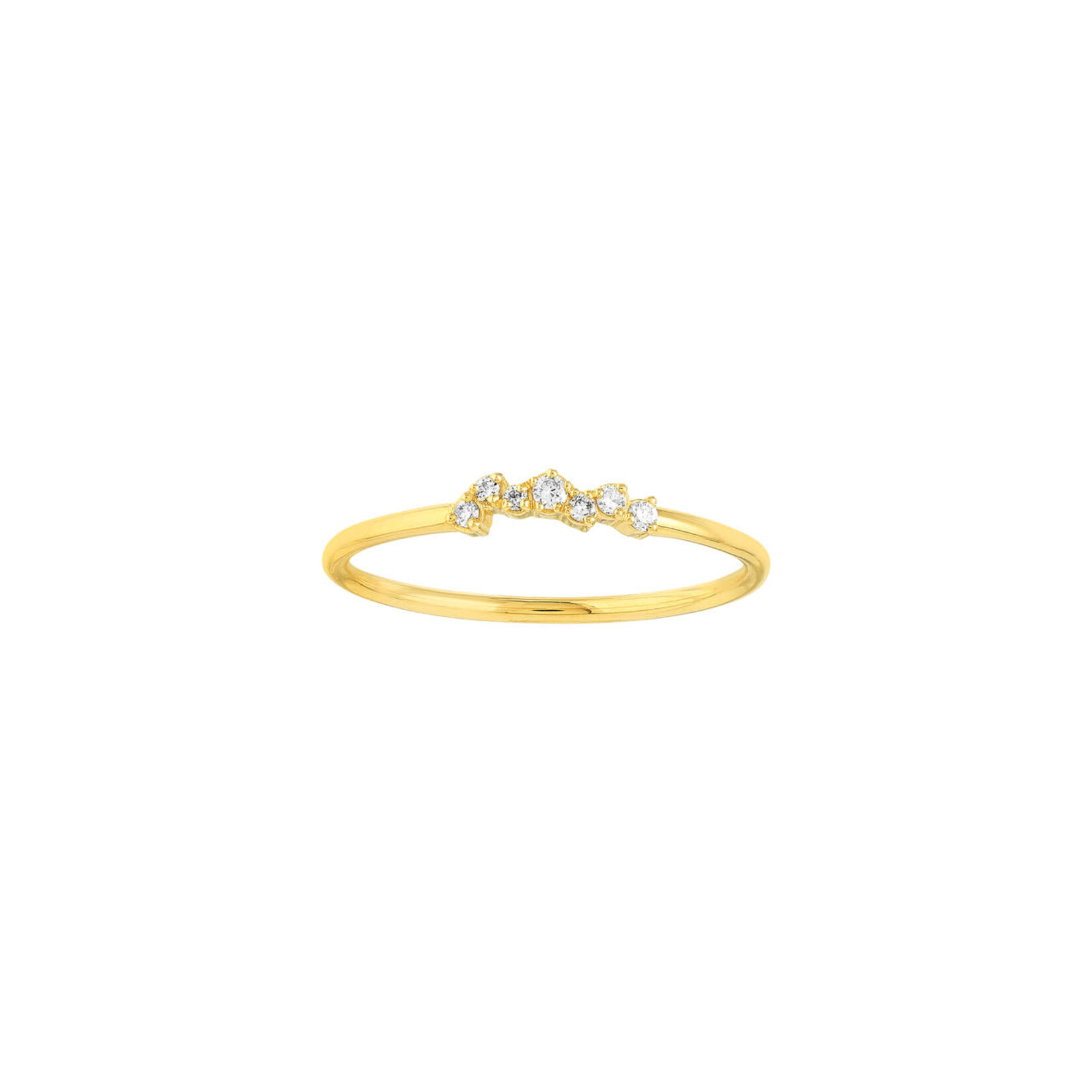 Midas 14K Fancy Diamond Cluster Ring