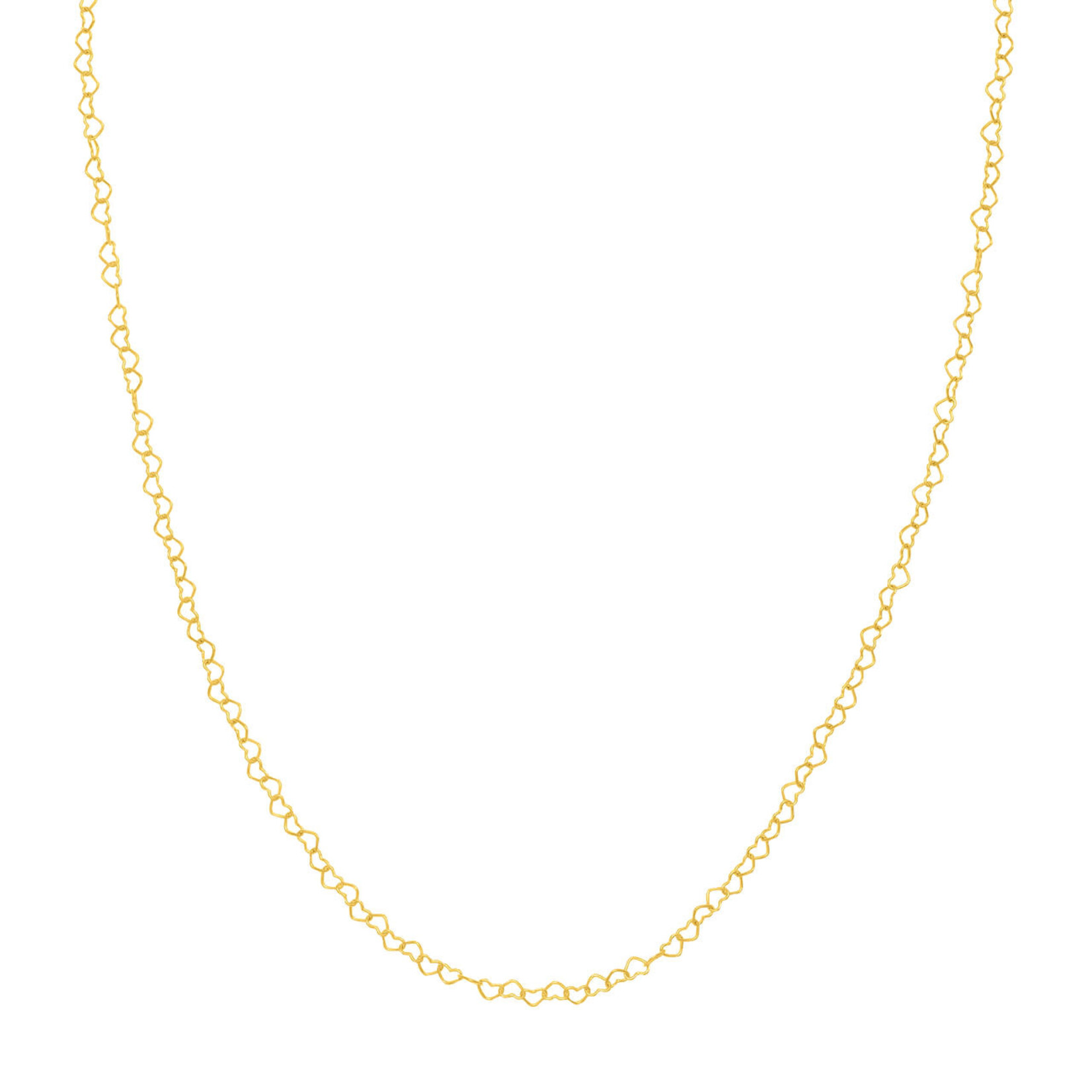 Midas 14K Twist Heart Chain