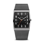 Bering Gun Metal Square Solar Watch