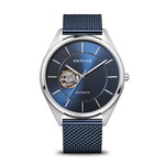Bering Blue and Silver Automatic Watch
