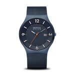 Bering Navy with Orange Accent Solar + Date Watch