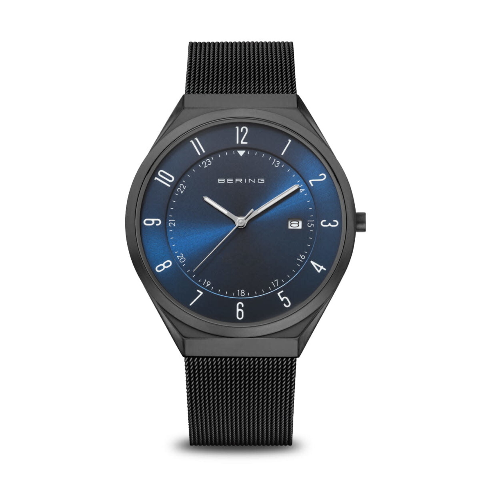 Bering Black with Navy Face Ultra Slim Watch