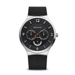 Bering Black and Silver Multifuncation Watch