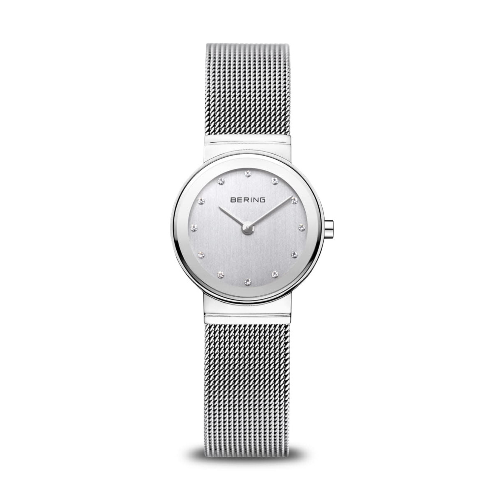 Bering Silver Swarovski Hour Small Face Watch