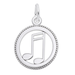 Rembrandt SS Music Note Disc Charm