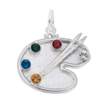 Rembrandt SS Artist Palette w/ CZ's Charm