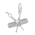 Rembrandt SS Petite Comb & Scissors Charm