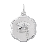 Rembrandt SS Scalloped Graduation Charm