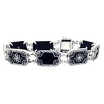 Trufili Victorian Onyx & Diamond Bracelet