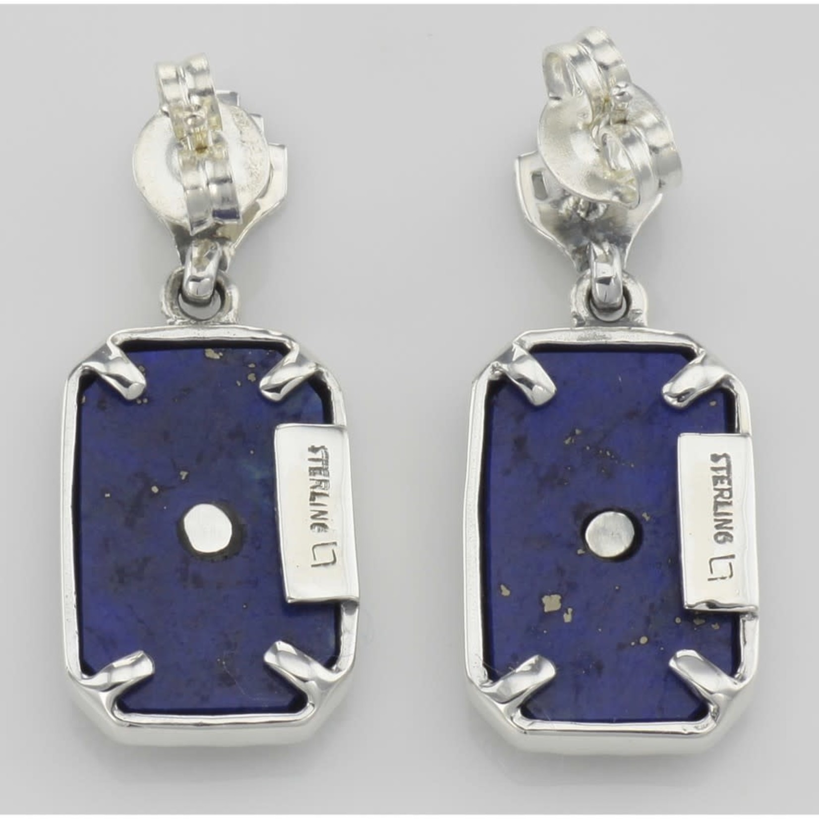 Trufili Blue Lapis With Diamond Earrings