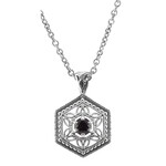Trufili Art Deco Hexagon Necklace