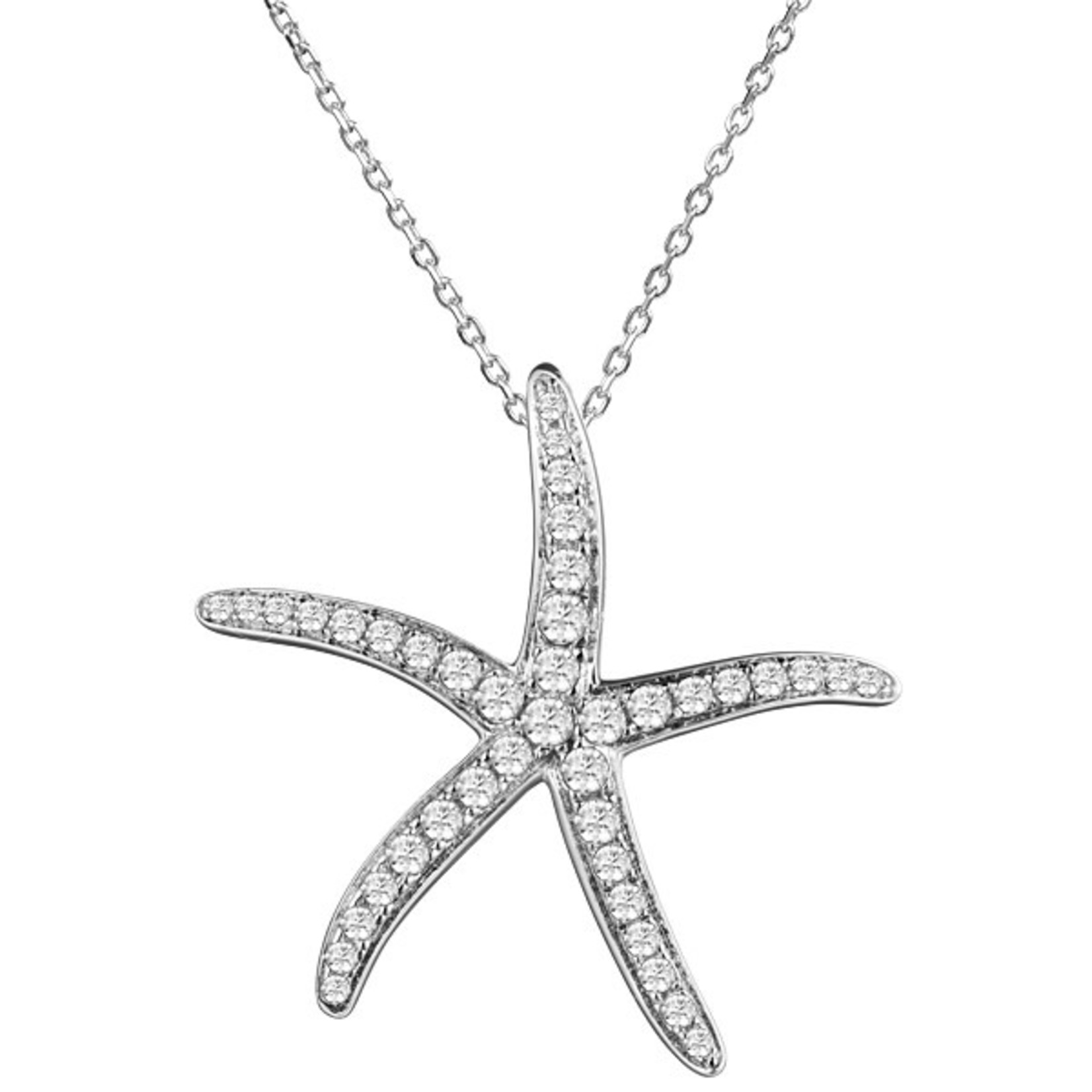 Alamea CZ Starfish Necklace