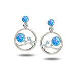 Alamea Pink Blue Opal Sunrise Earrings