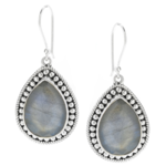 Samuel B. Sterling Silver & Labradorite Pear Shape Earrings