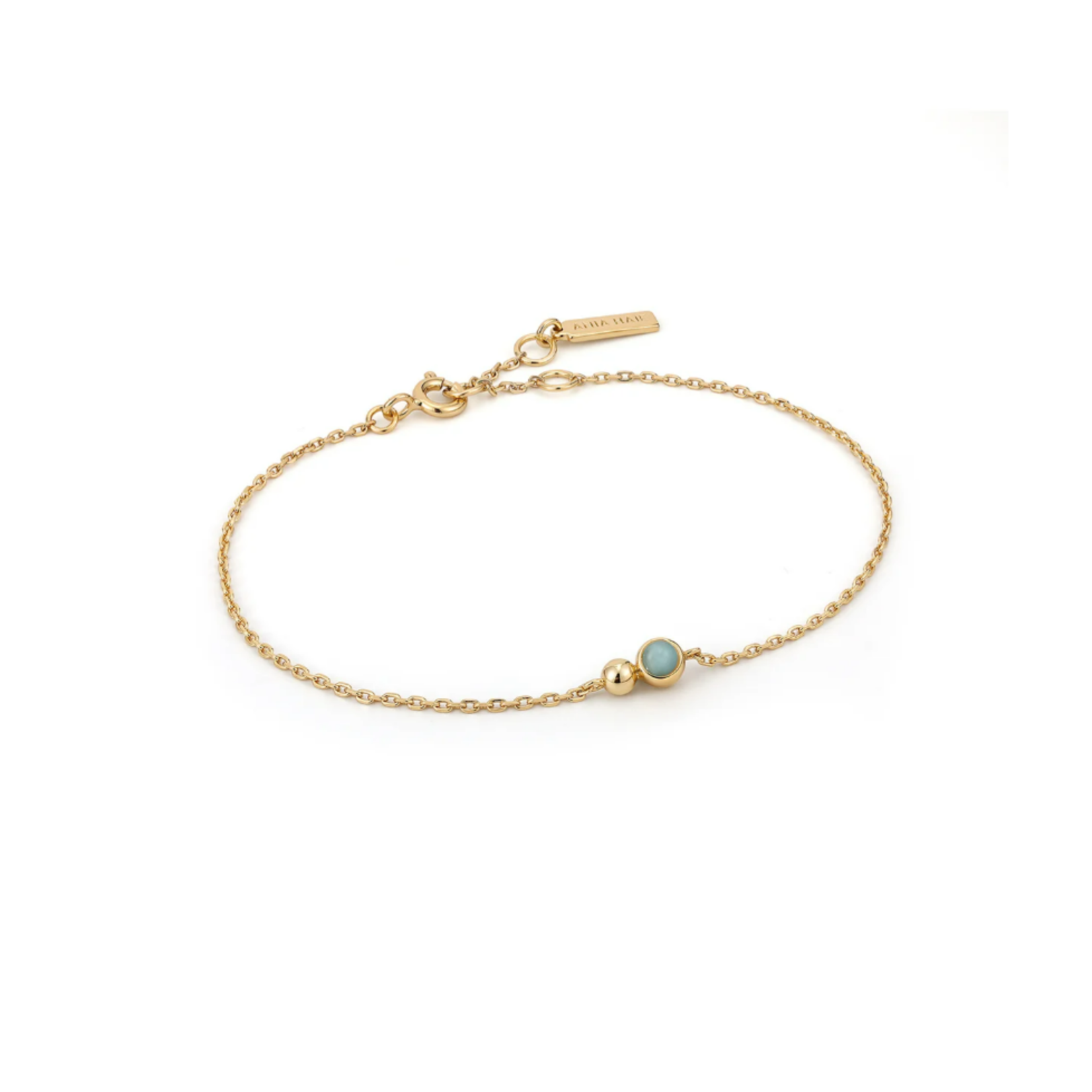 Ania Haie 14K Gold Plated Orb Amazonite Bracelet