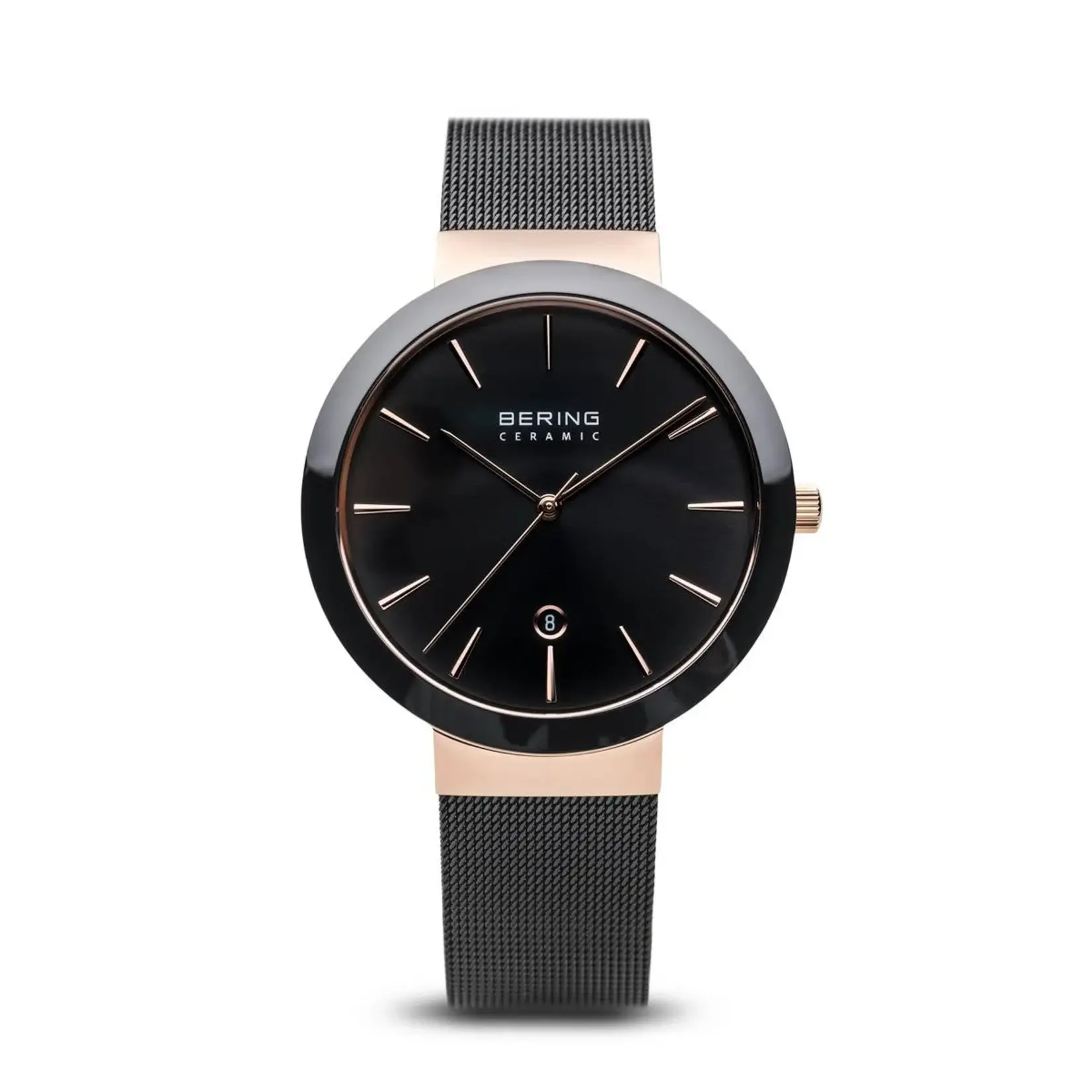 Bering All Black Rose Gold Ceramic Watch