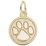 Rembrandt 10K Paw Print Charm