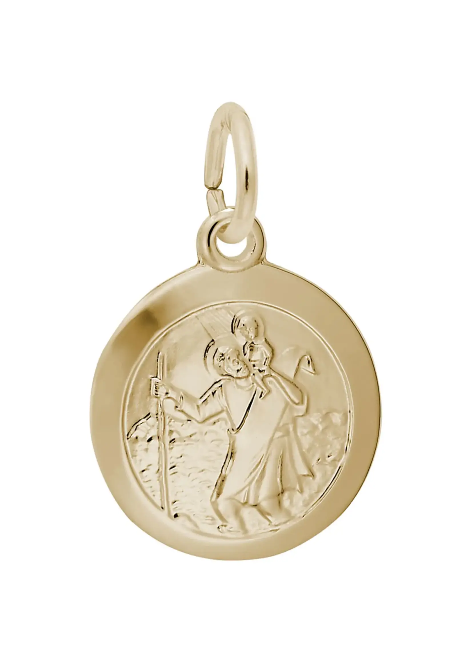 Rembrandt 10K Small St. Christopher Charm