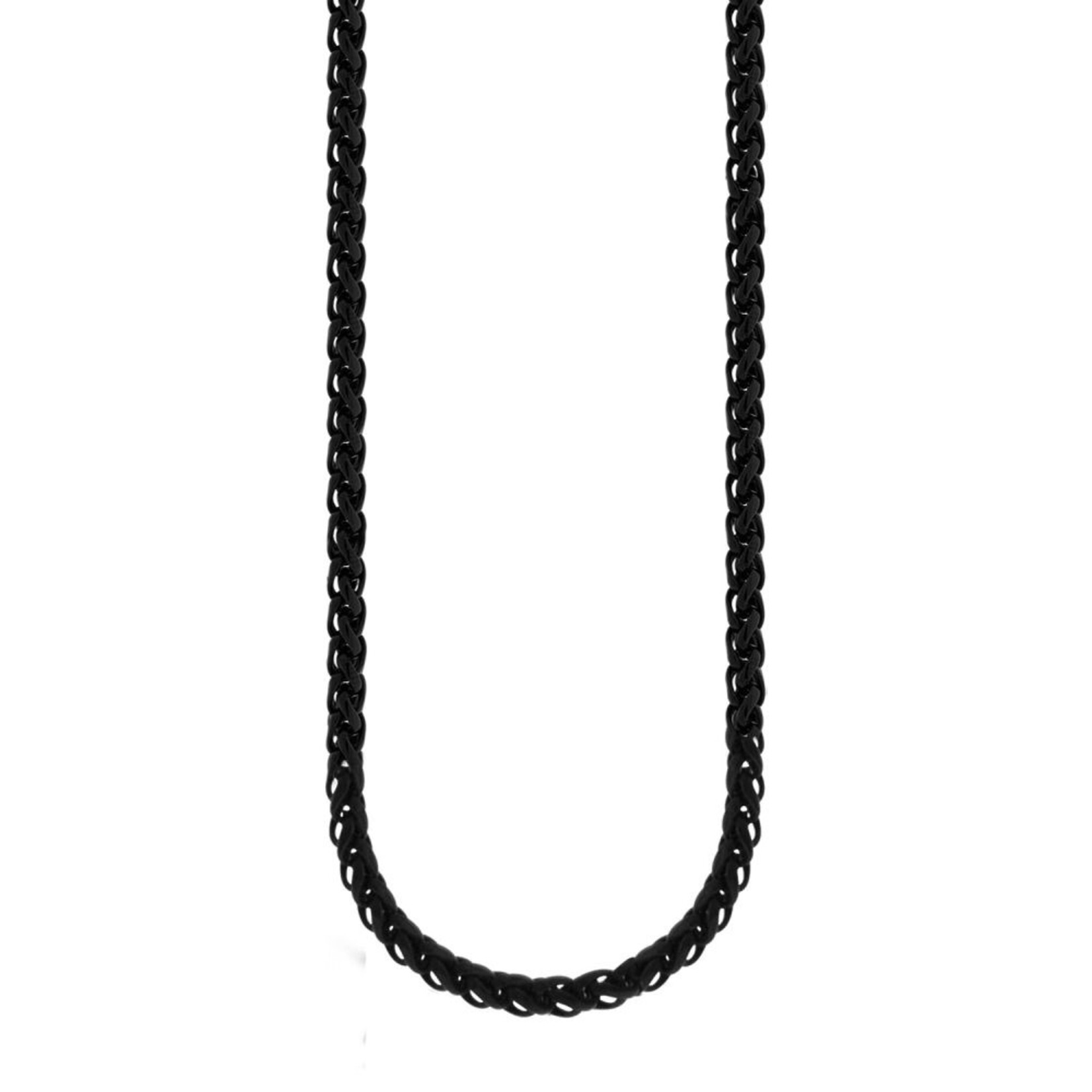 Inox 3.4mm Super Black Round Wheat Chain