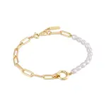 Ania Haie Pearl Chunky Link Chain Bracelet