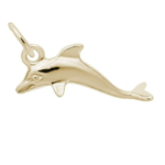 Rembrandt Gold Plated Dolphin Accent Charm