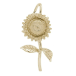 Rembrandt Gold Plated Large Sunflower Charm
