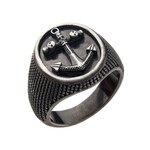 Inox Antiqued Steel Anchor Ring
