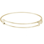 Rembrandt Gold Plated Bangle Charm Bracelet