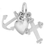 Rembrandt SS Faith Hope Charity Charm
