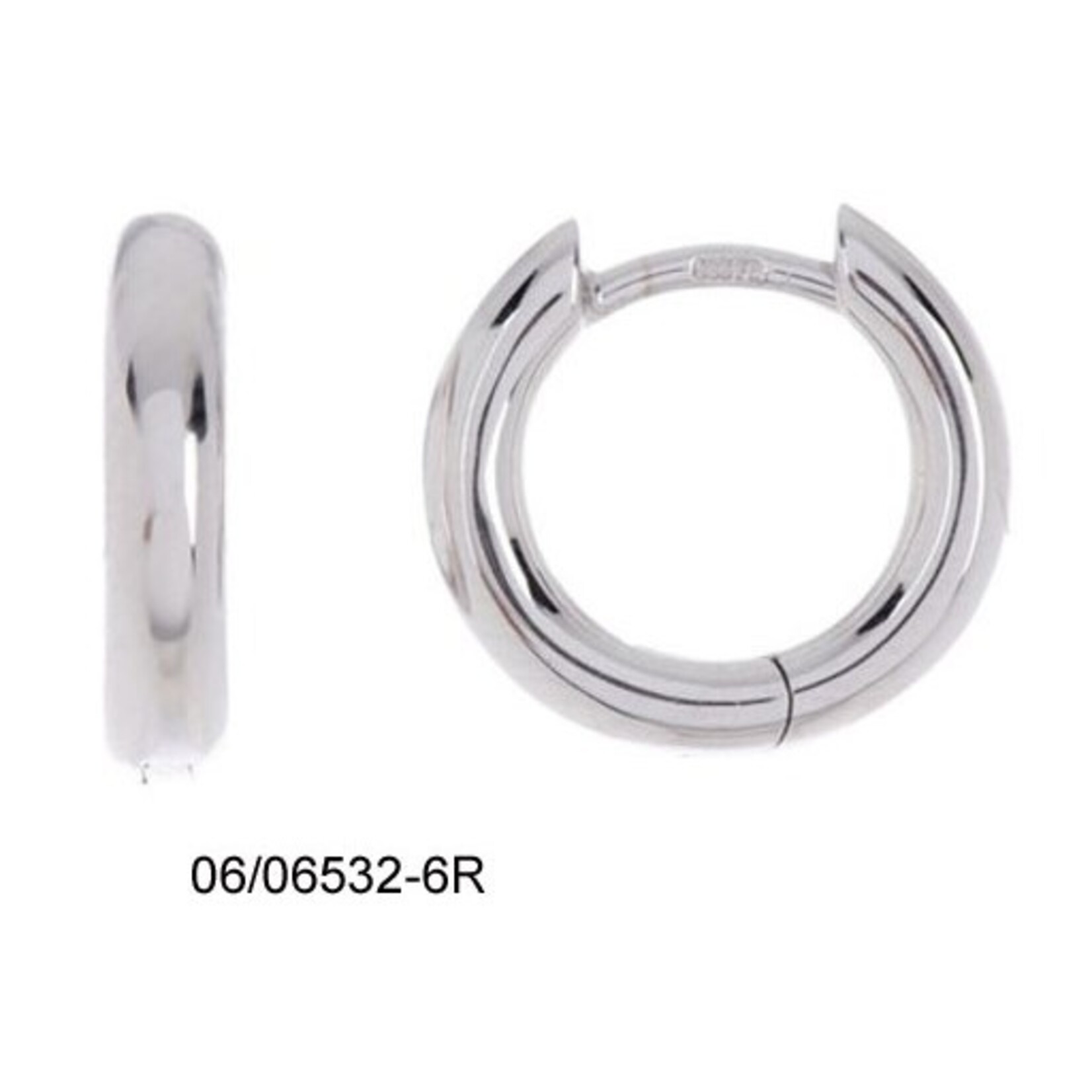 Breuning SS 2.5mm Rounded Polished Huggies