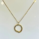 Breuning 14k Abstract Circle Diamond Necklace