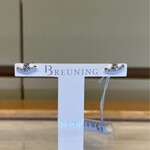 Breuning 14K White Gold Cresent Shape Diamond Earrings
