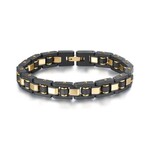 Brosway Stainless Steel Gold and Black Link Bracelet