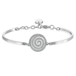Brosway Stainless Steel Silver Swarovski Swirl Bracelet
